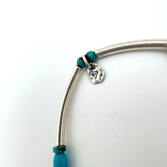 Silpada 3 Turquoise Bracelets Sterling Silver Stretch To 8" Vintage Gift - Picture 6 of 8